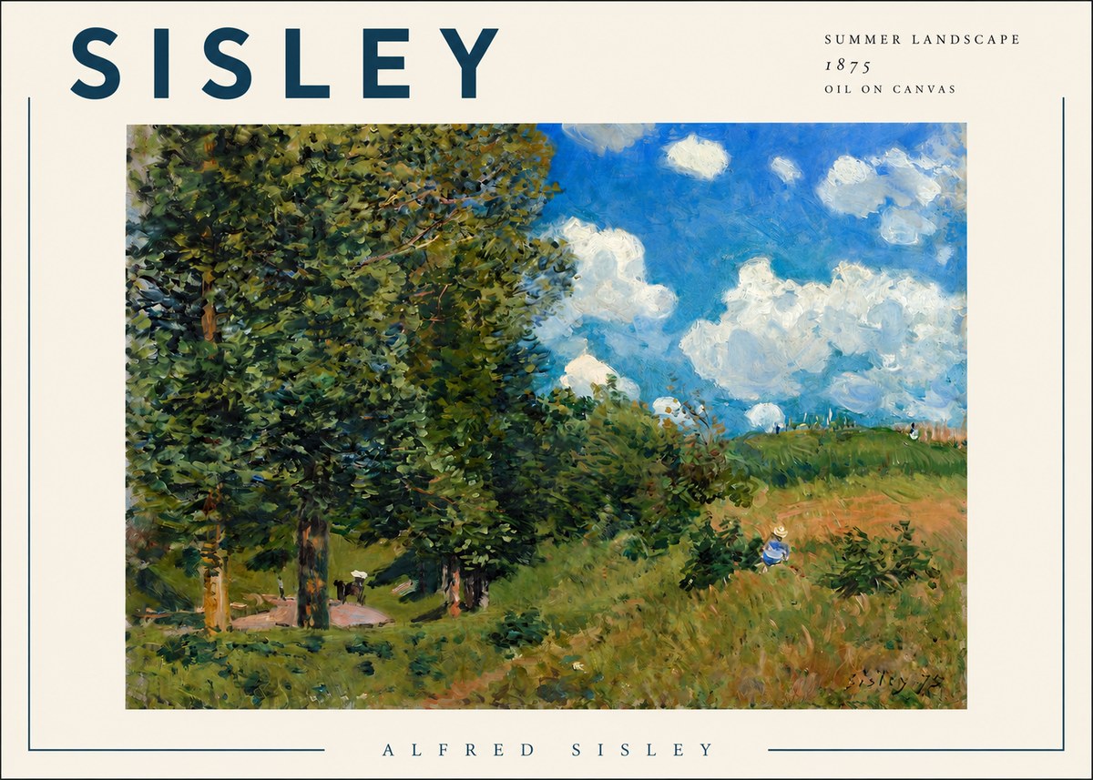 Sisley Summer Landscape No3 - Affiche