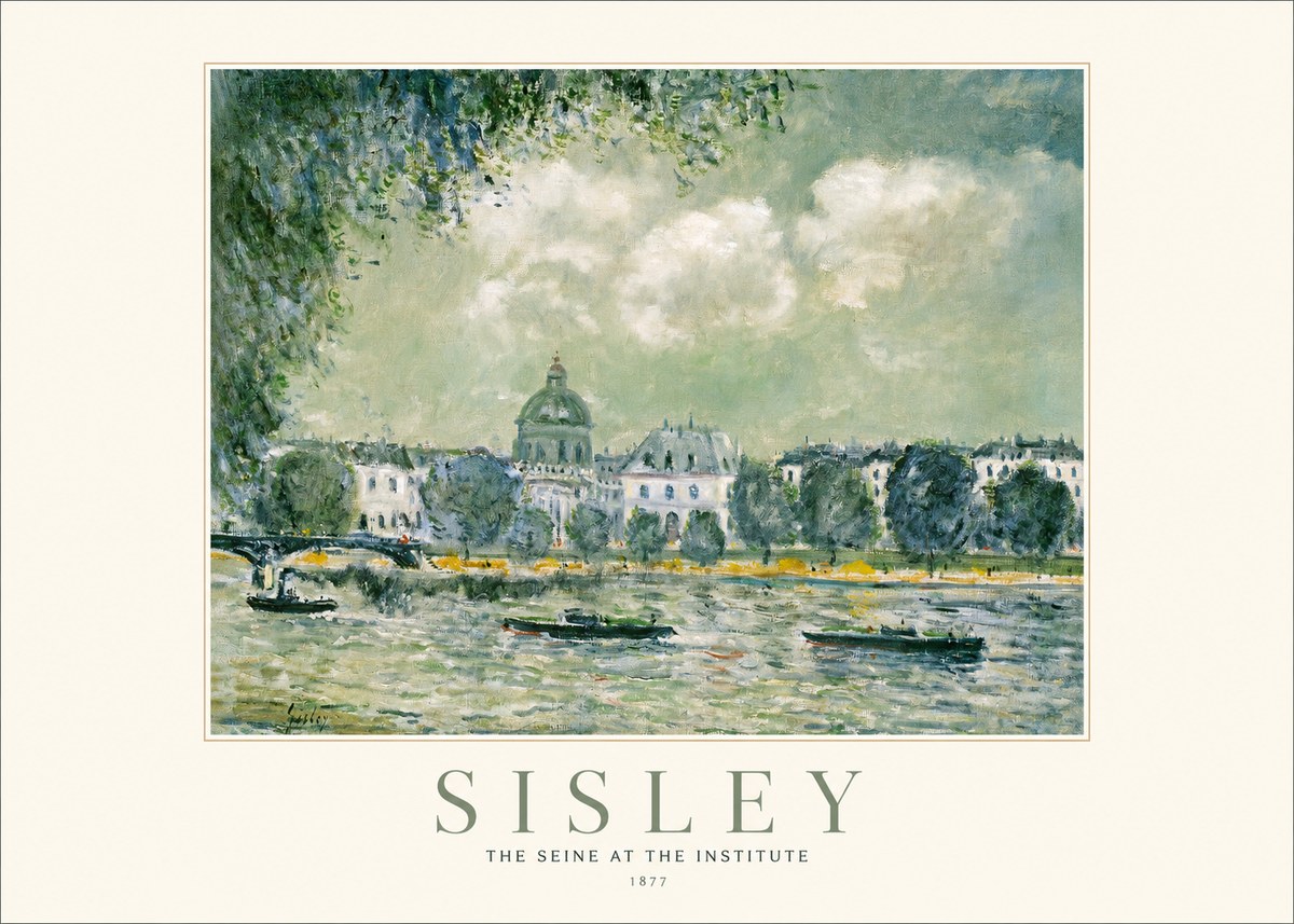 Sisley The Seine at the Institute No1 - Affiche