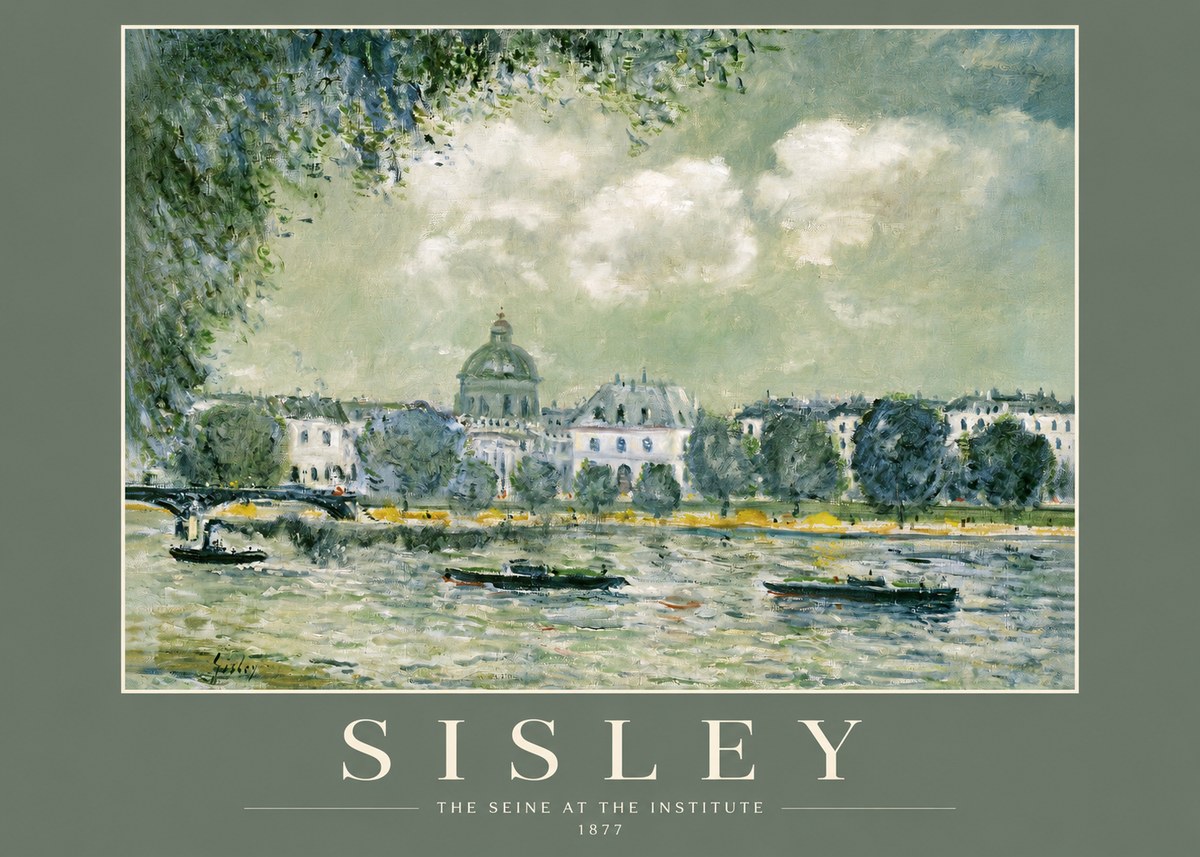 Sisley The Seine at the Institute No2 - Affiche
