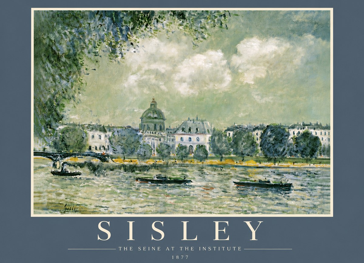 Sisley The Seine at the Institute No5 - Affiche