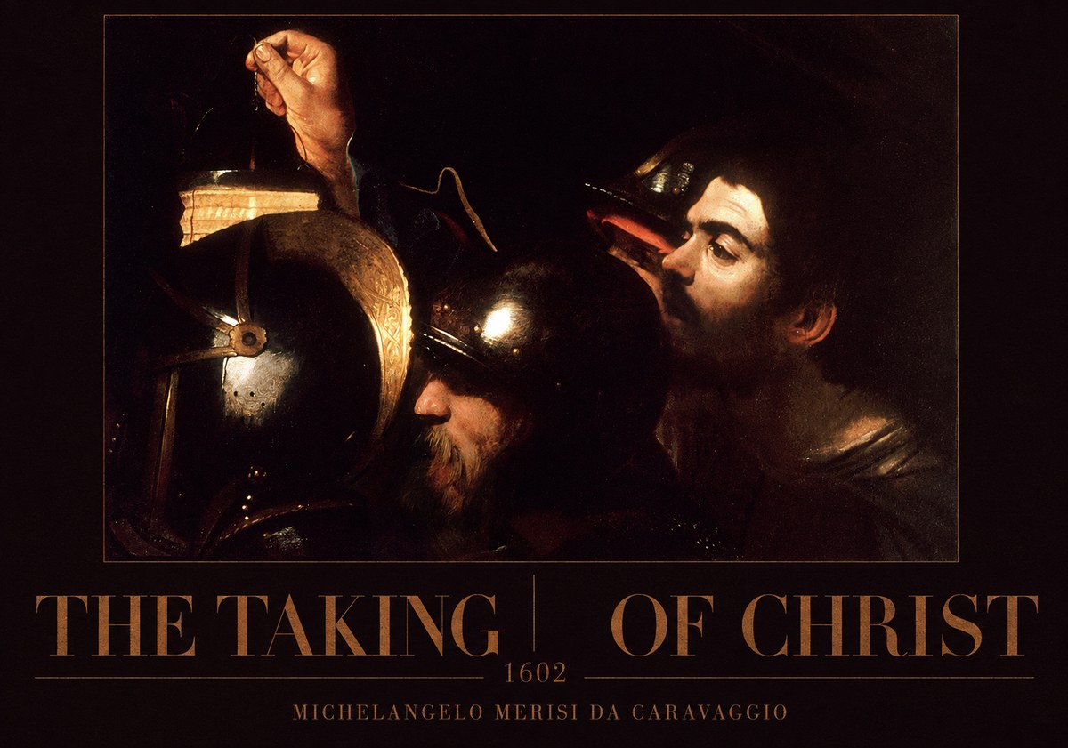 Michelangelo Merisi da Caravaggio The Taking of Christ I No3 - Affiche