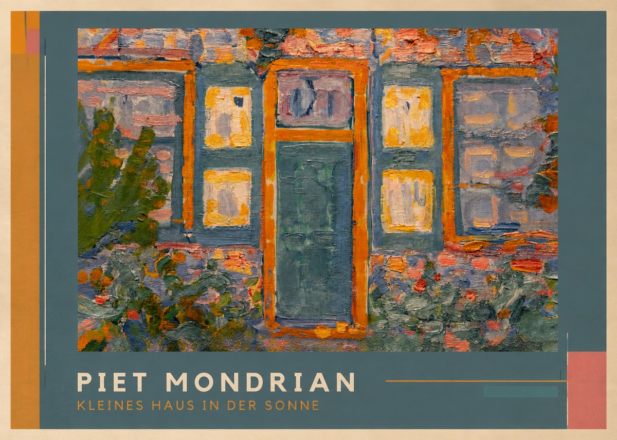 Piet Mondrian Kleines Haus in Der Sonne II No1 - Affiche