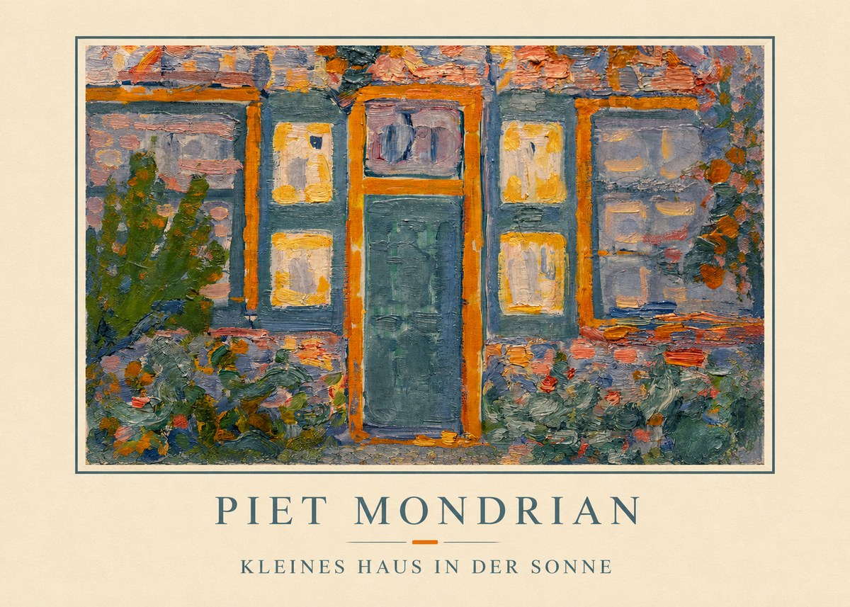 Piet Mondrian Kleines Haus in Der Sonne II No2 - Affiche