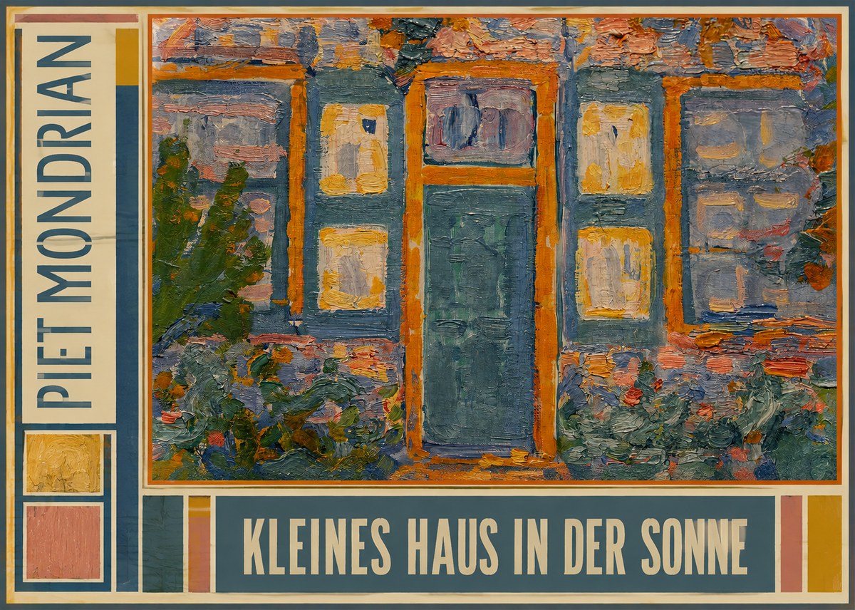 Piet Mondrian Kleines Haus in Der Sonne II No3 - Affiche