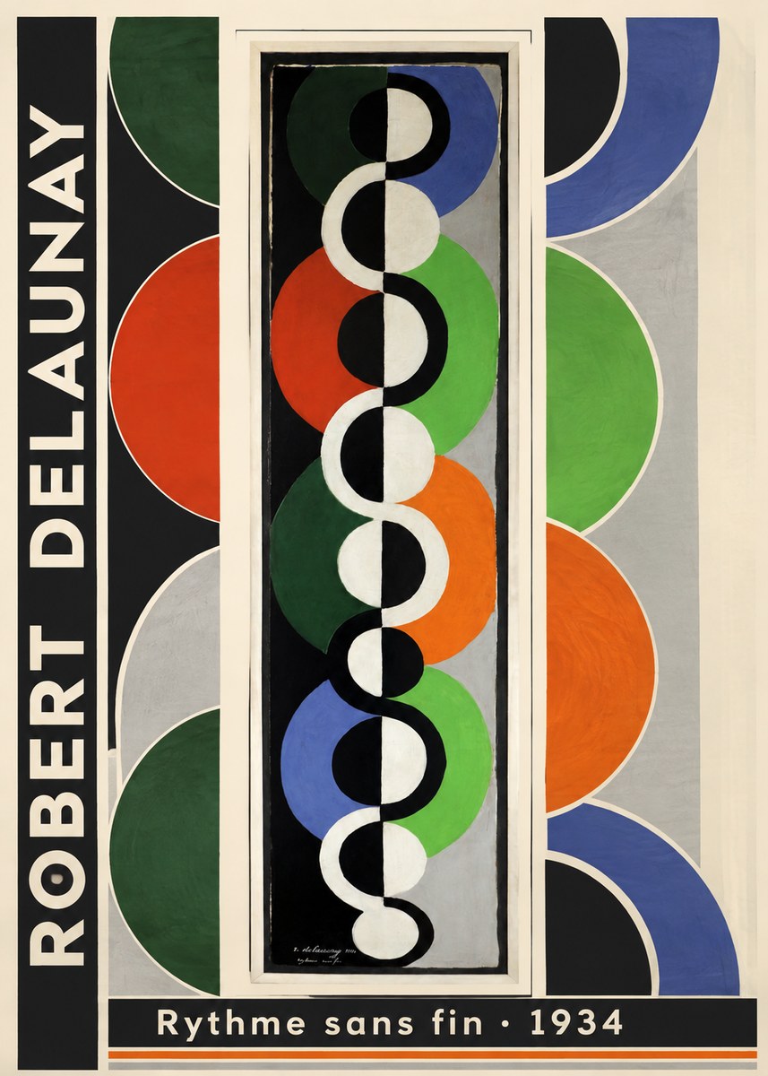 Robert Delaunay Rythme Sans Fin I No1 - Affiche