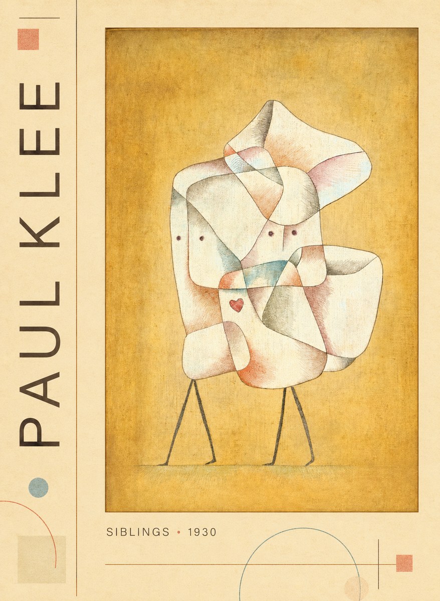 Paul Klee Siblings No2 - Affiche
