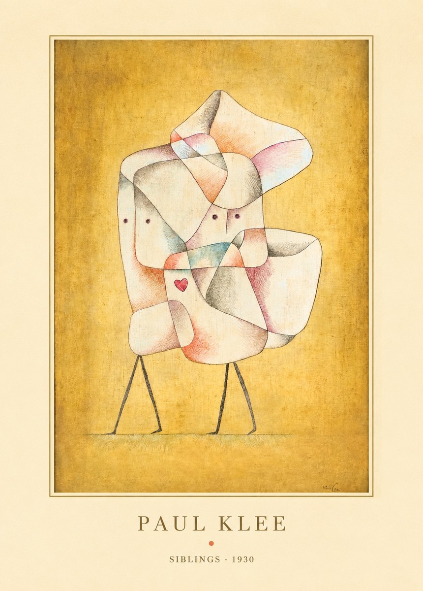 Paul Klee Siblings No4 - Affiche