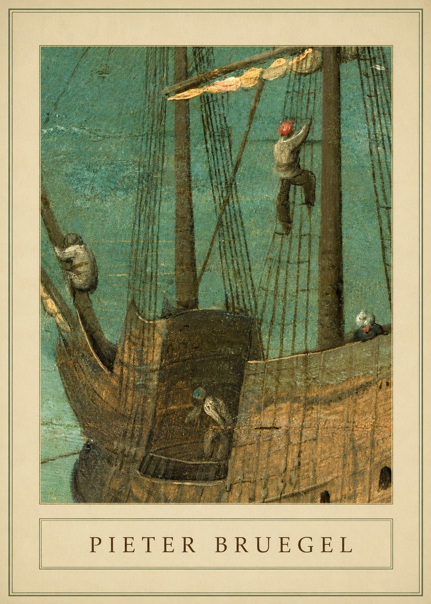 Pieter Bruegel The Ship No4 - Affiche