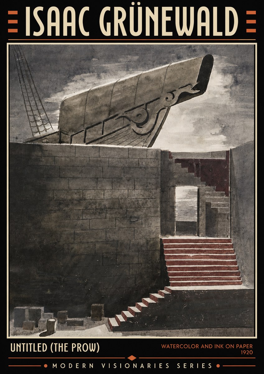 Isaac Grünewald Untitled (the Prow) No4 - Affiche