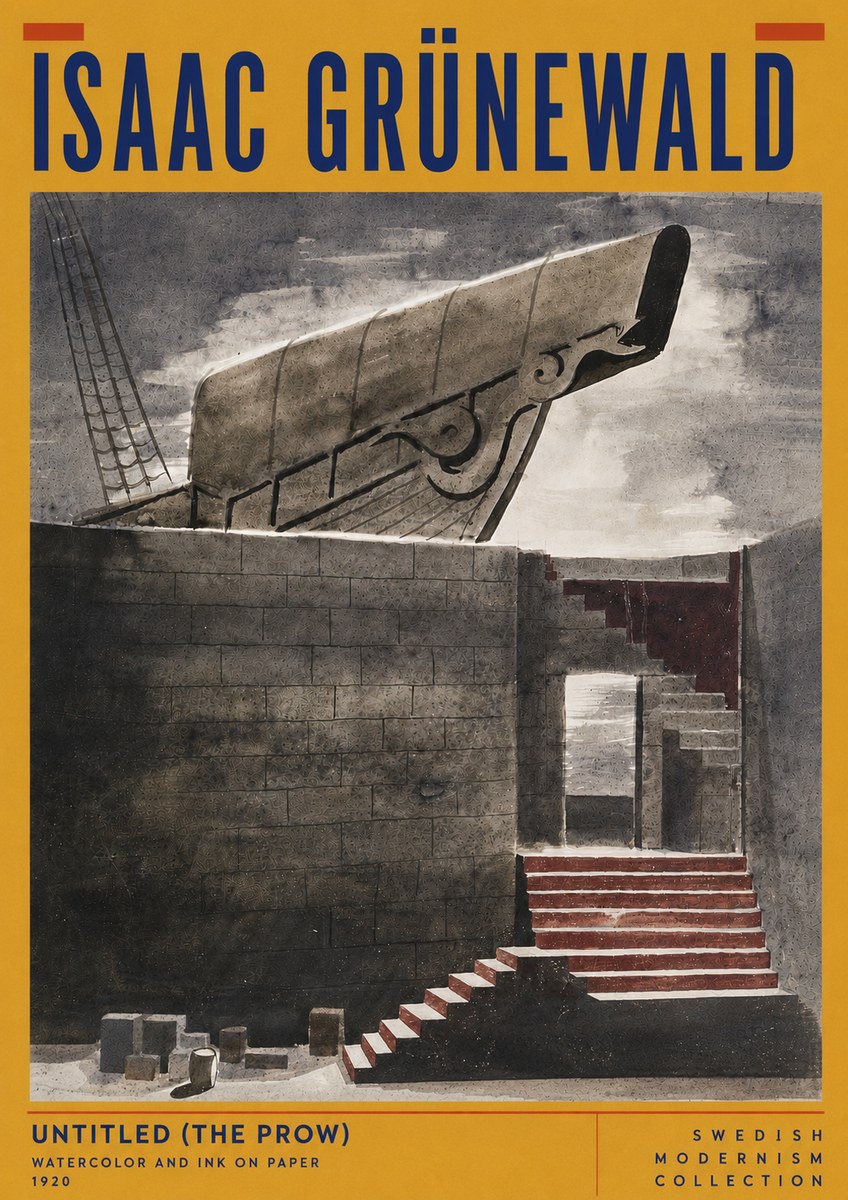 Isaac Grünewald Untitled (the Prow) No6 - Affiche