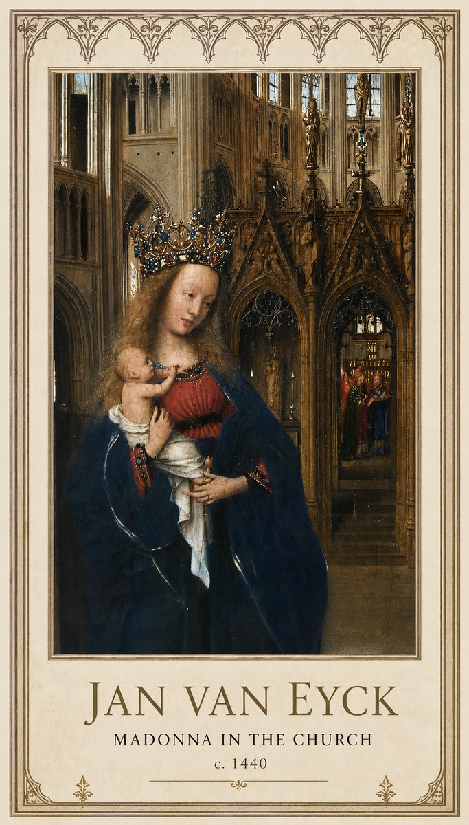 Jan van Eyck Madonna in the Church I No1 - Affiche