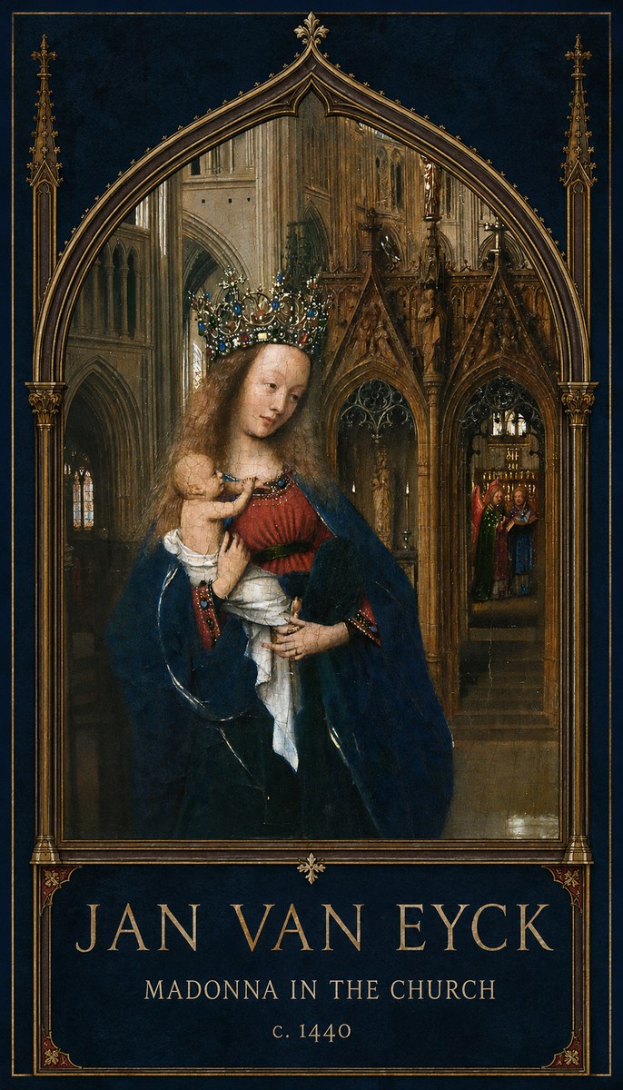 Jan van Eyck Madonna in the Church I No2 - Affiche
