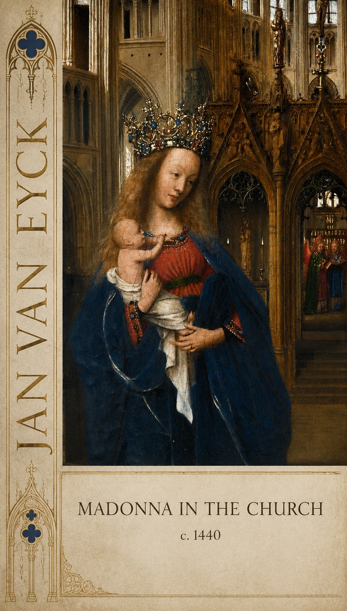 Jan van Eyck Madonna in the Church I No3 - Affiche