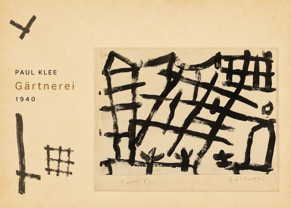 Paul Klee Gärtnerei No2 - Affiche