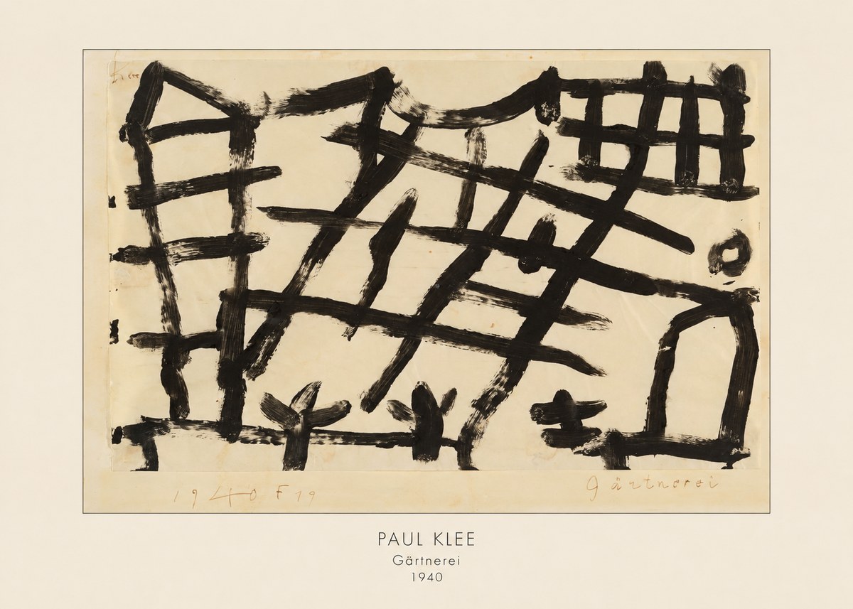 Paul Klee Gärtnerei No4 - Affiche