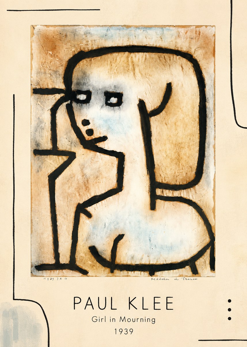 Paul Klee Girl in Mourning No1 - Affiche
