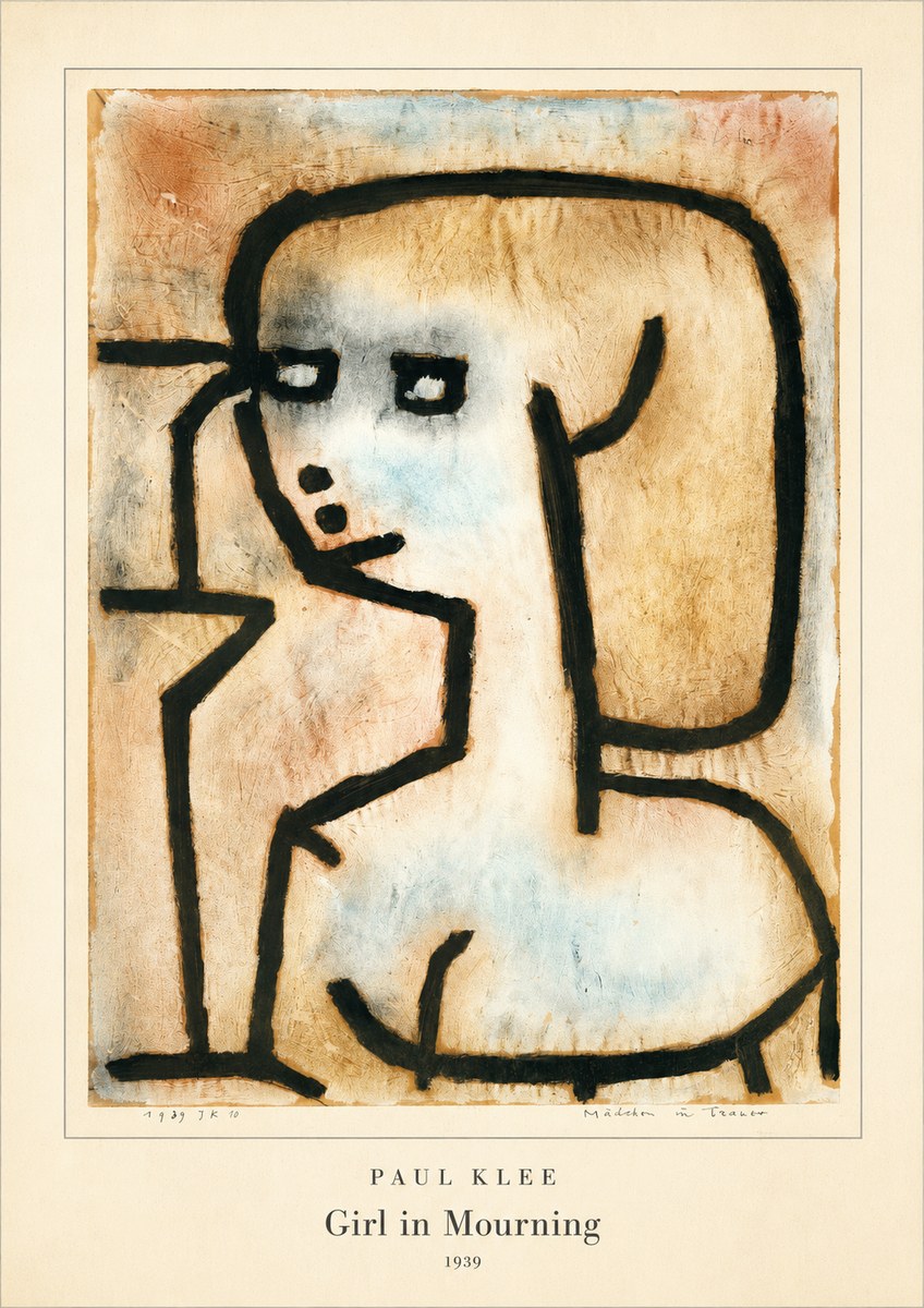 Paul Klee Girl in Mourning No4 - Affiche