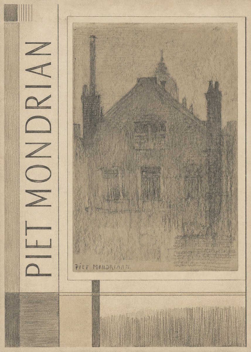 Piet Mondrian House Study No2 - Affiche