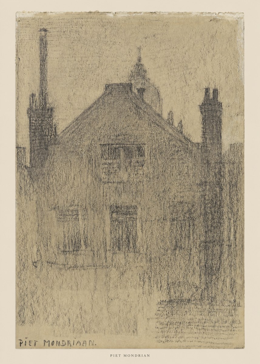 Piet Mondrian House Study No5 - Affiche