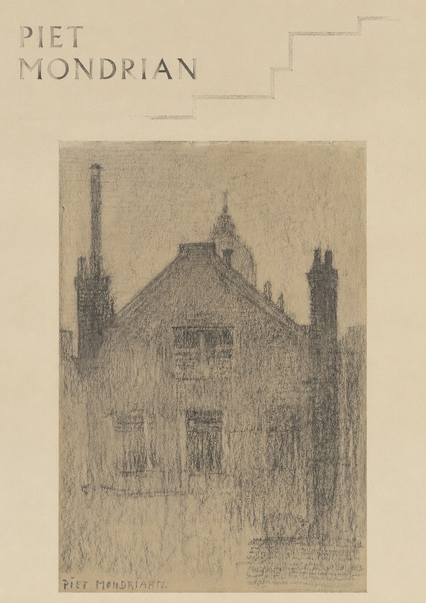 Piet Mondrian House Study No6 - Affiche