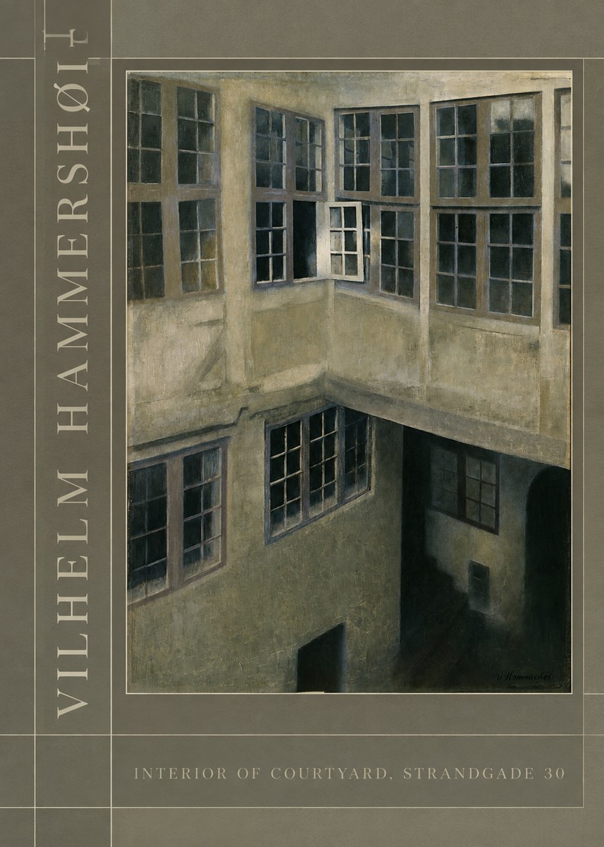 Vilhelm Hammershøi Interior of Courtyard, Strandgade 30 No2 - Affiche
