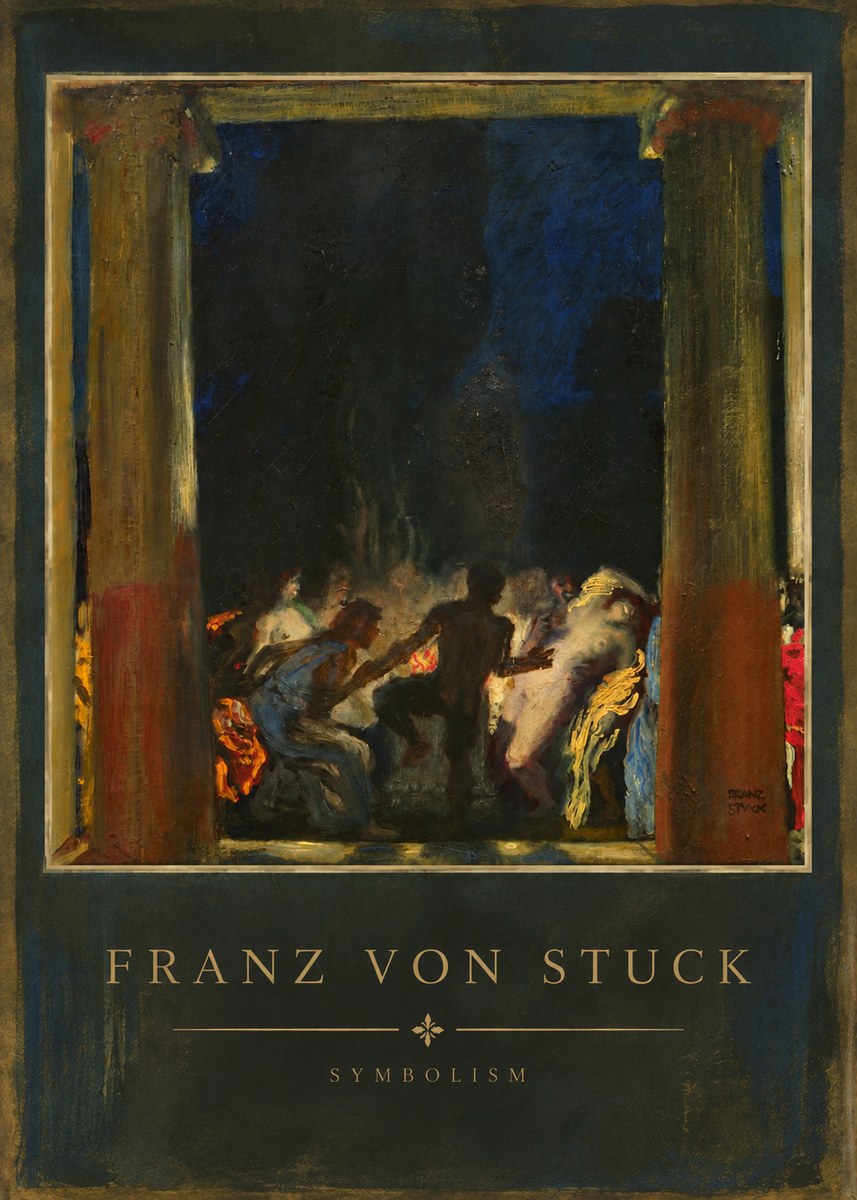 Franz von Stuck Bacchic Revel No6 - Affiche