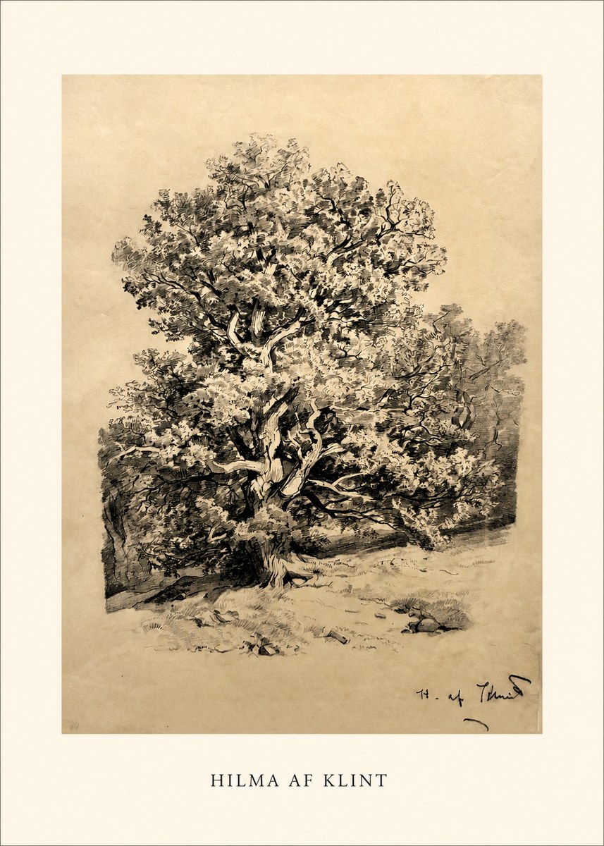 Hilma af Klint Large Tree Landscape No1 - Affiche