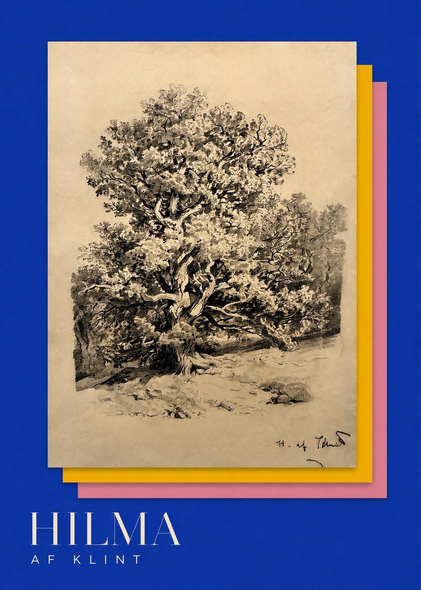 Hilma af Klint Large Tree Landscape No3 - Affiche