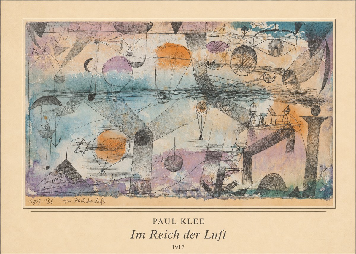 Paul Klee Im Reich Der Luft No3 - Affiche