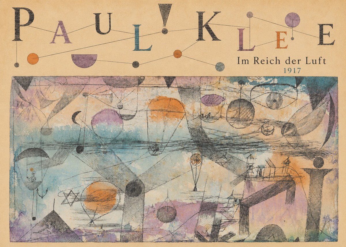Paul Klee Im Reich Der Luft No6 - Affiche