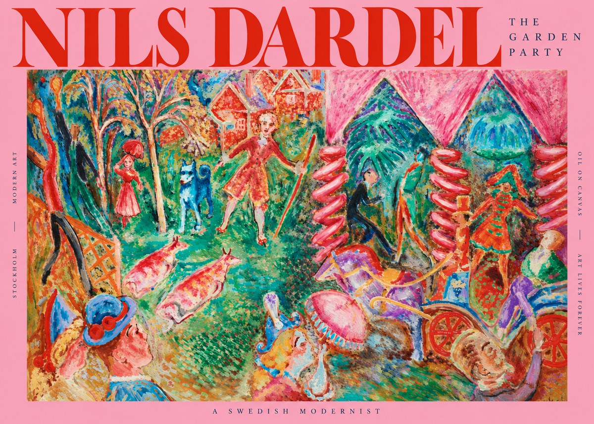 Nils Dardel The Garden Party No2 - Affiche