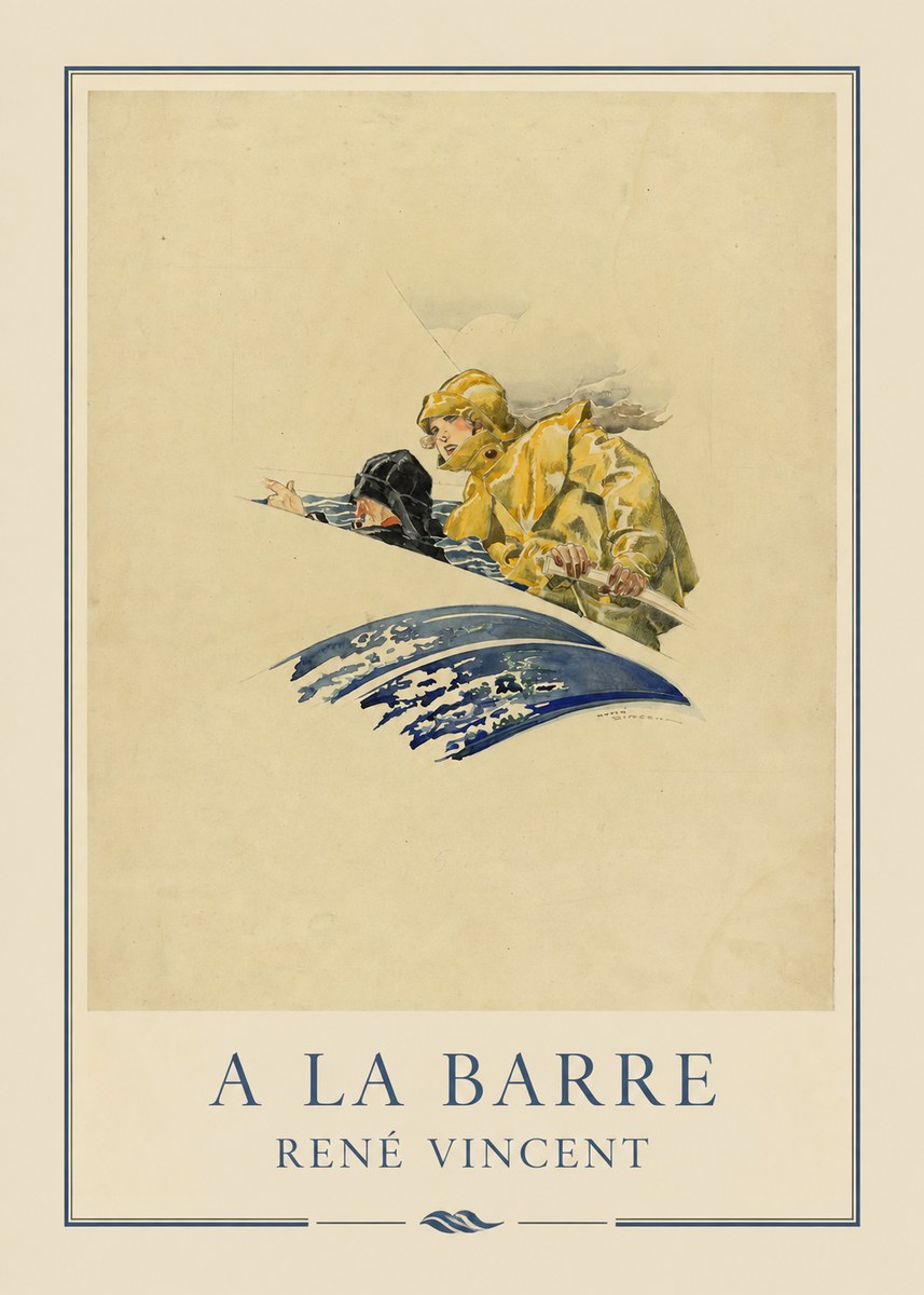René Vincent A La Barre No4 - Affiche