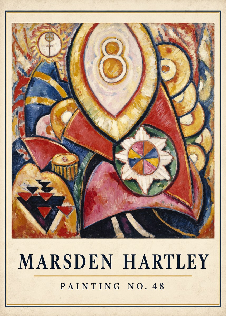 Marsden Hartley Painting No. 48 No4 - Affiche