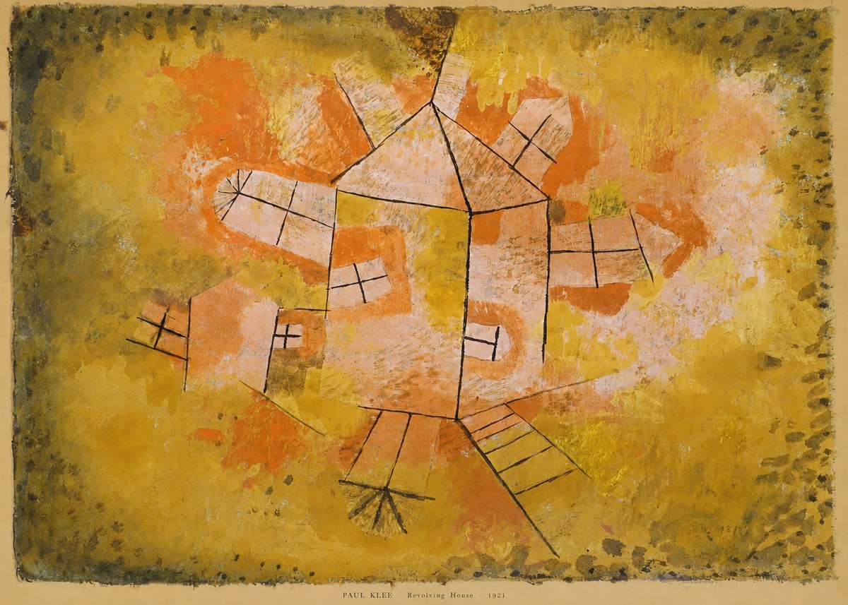 Paul Klee Revolving House No6 - Affiche