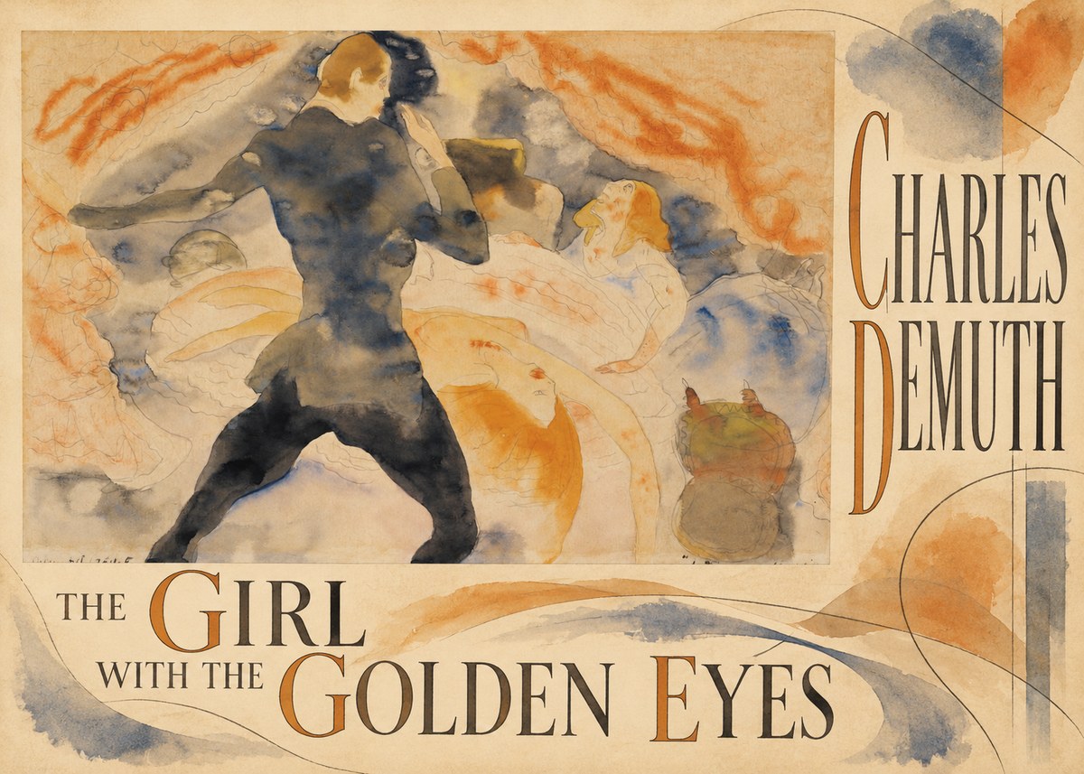 Charles Demuth The Girl with the Golden Eyes No5 - Affiche