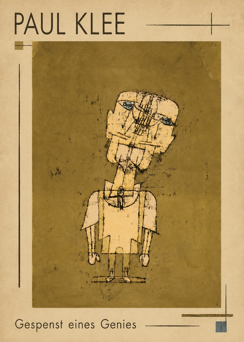 Paul Klee Gespenst Eines Genies No1 - Affiche