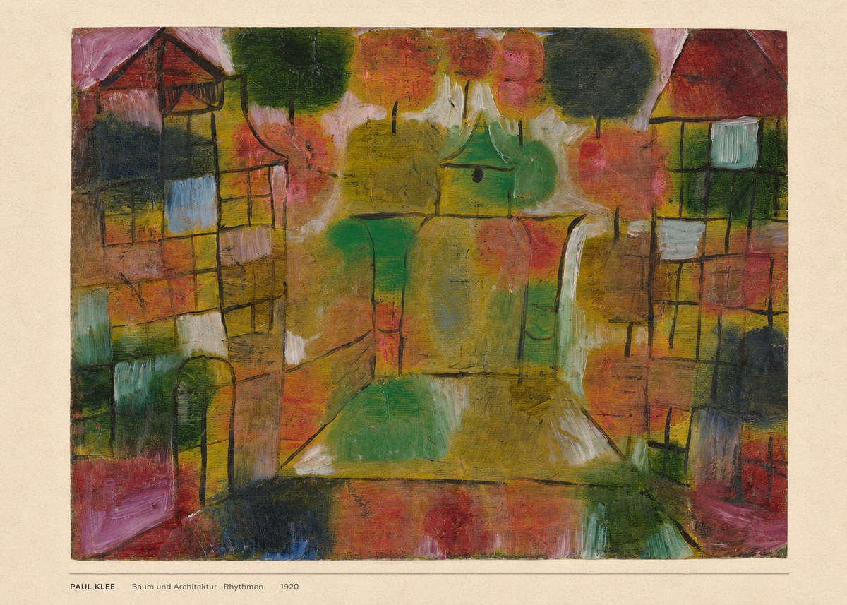 Paul Klee Baum Und Architektur--rhythmen No6 - Affiche