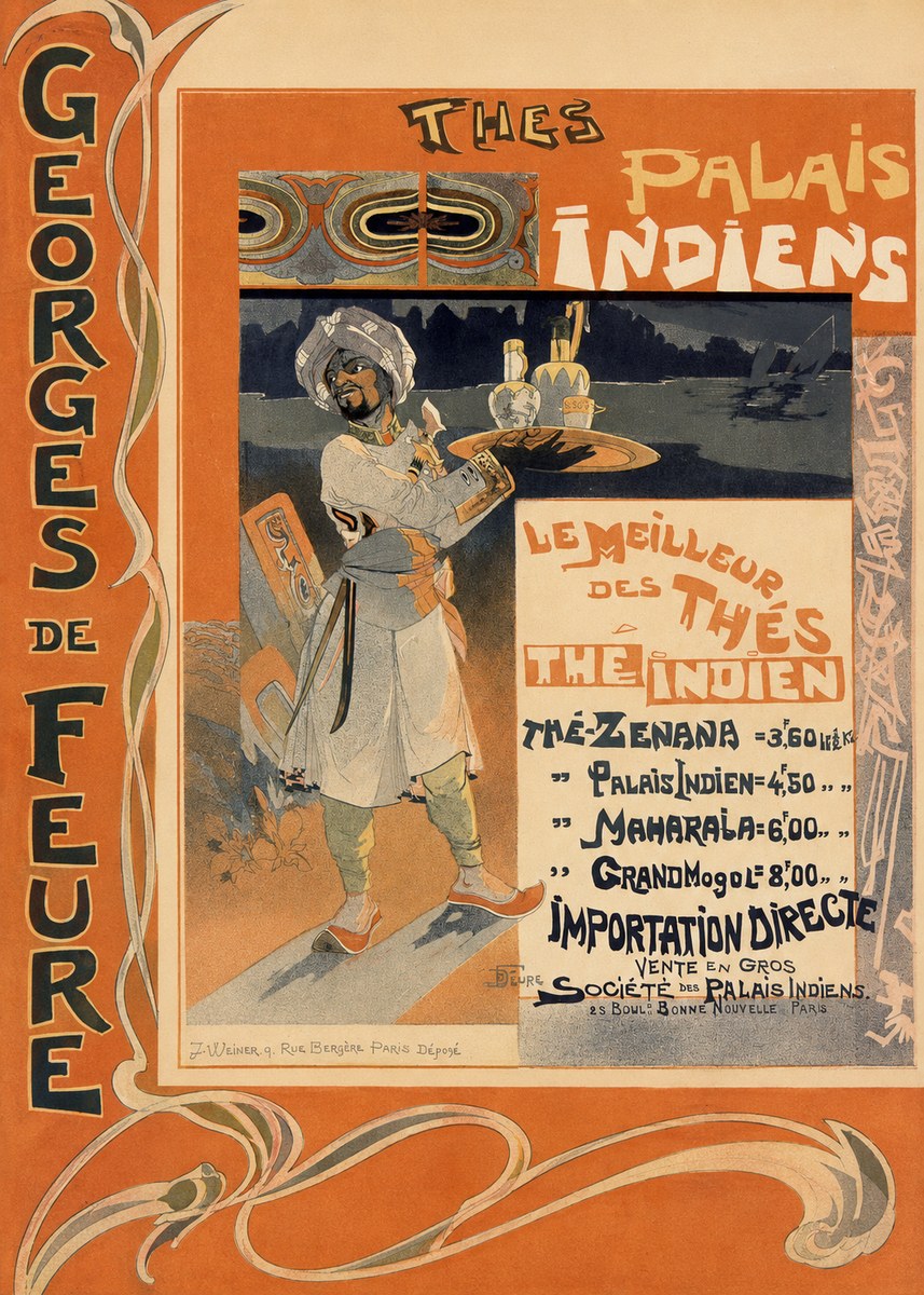 Georges de Feure Thés Palais Indien No2 - Affiche