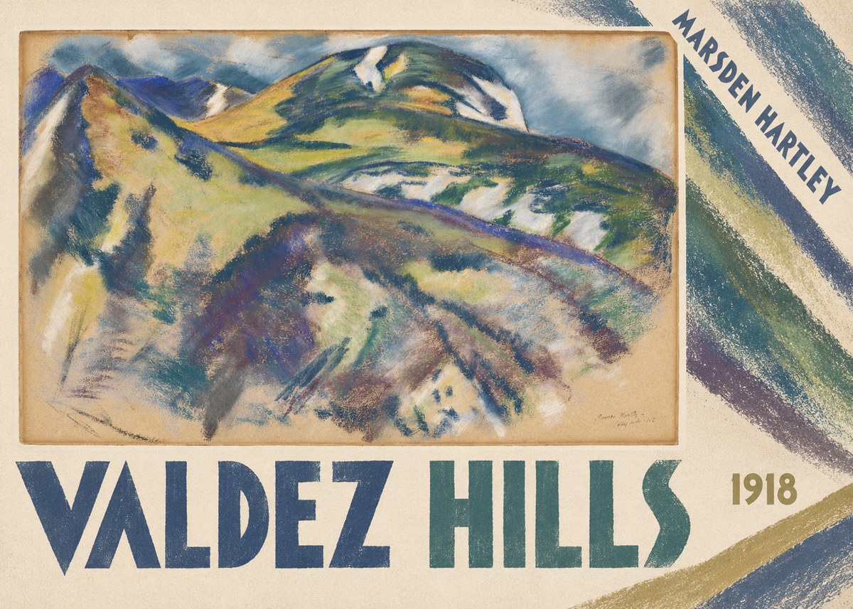 Marsden Hartley Valdez Hills No4 - Affiche
