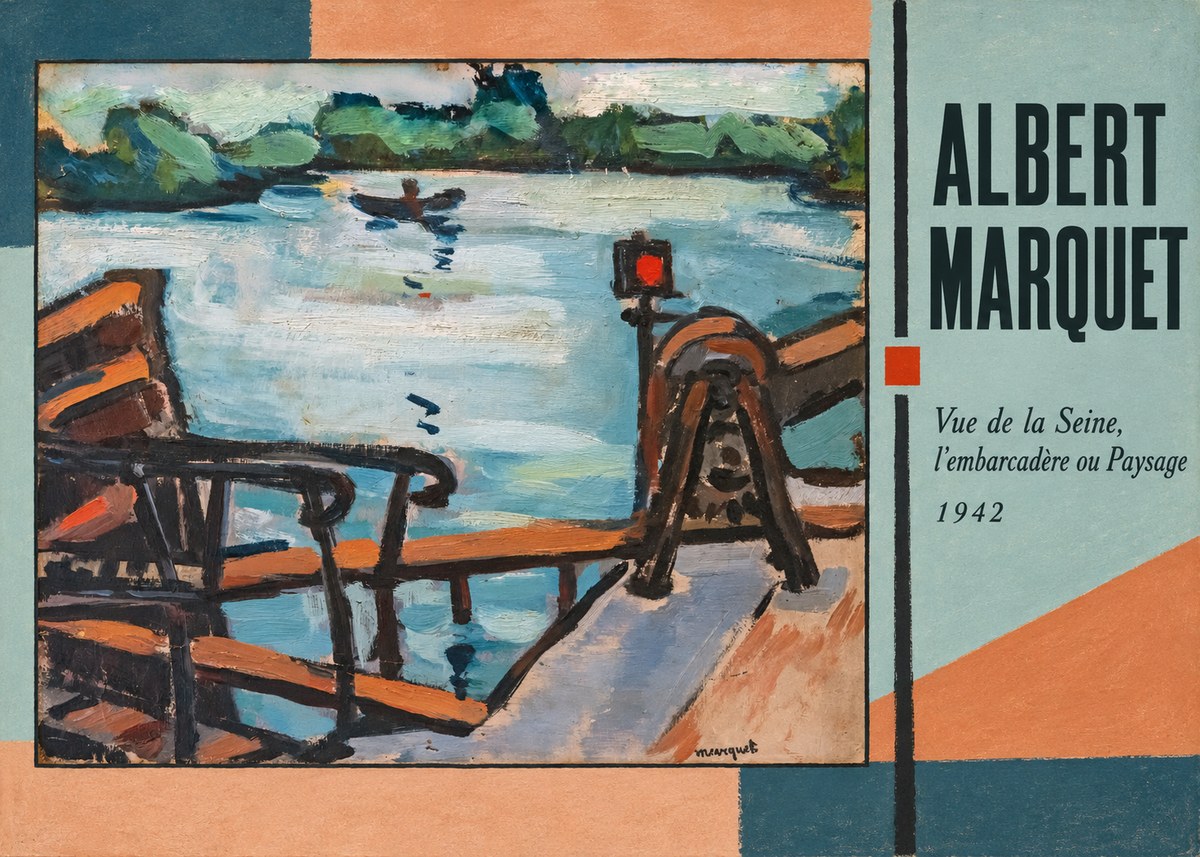 Albert Marquet Vue De La Seine, L'embarcadère Ou Paysage No2 - Affiche
