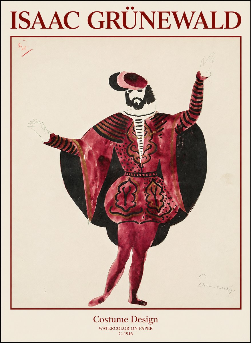 Isaac Grünewald Costume Design II No1 - Affiche