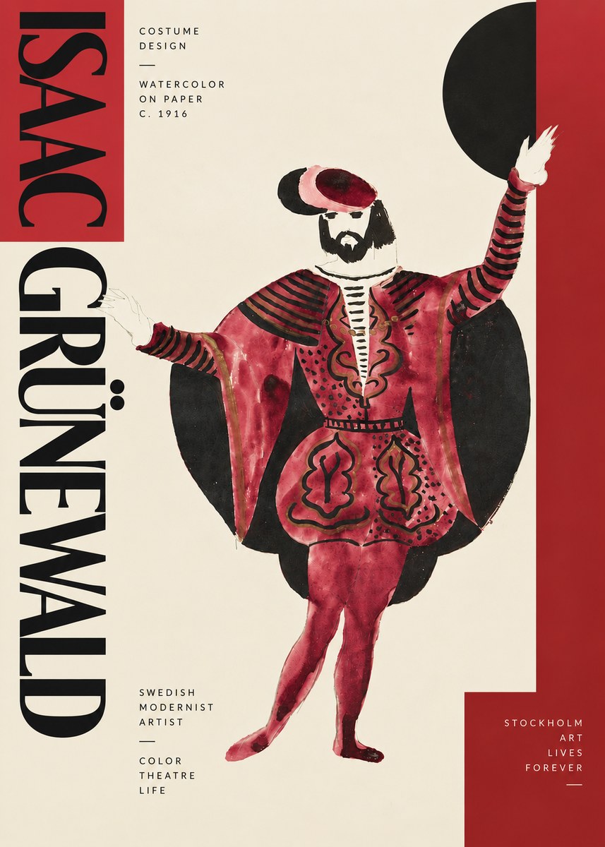 Isaac Grünewald Costume Design II No4 - Affiche