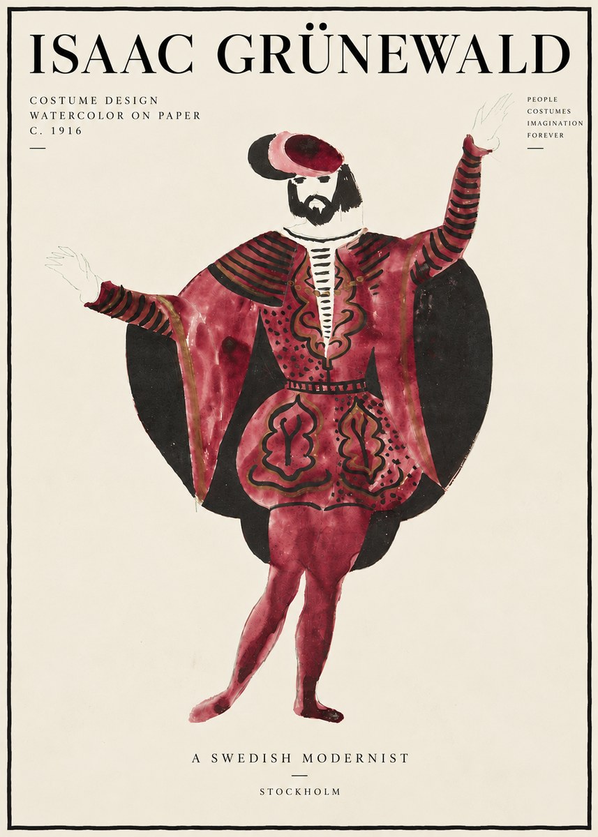 Isaac Grünewald Costume Design II No6 - Affiche