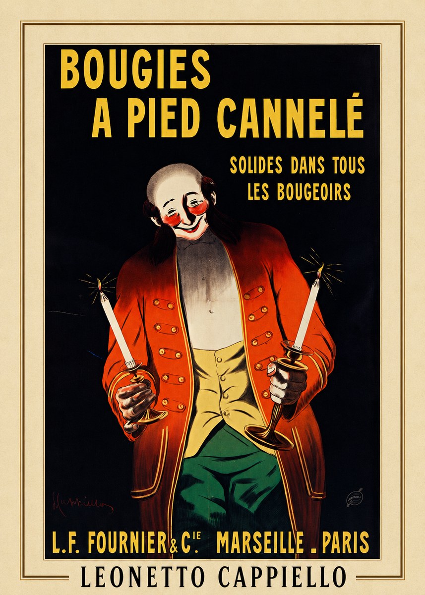 Leonetto Cappiello Bougies a Pied Cannelé No3 - Affiche