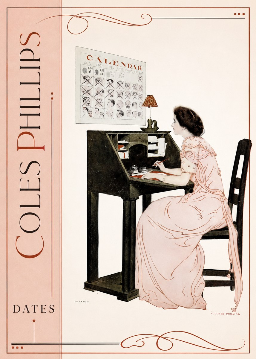 Coles Phillips Dates No2 - Affiche