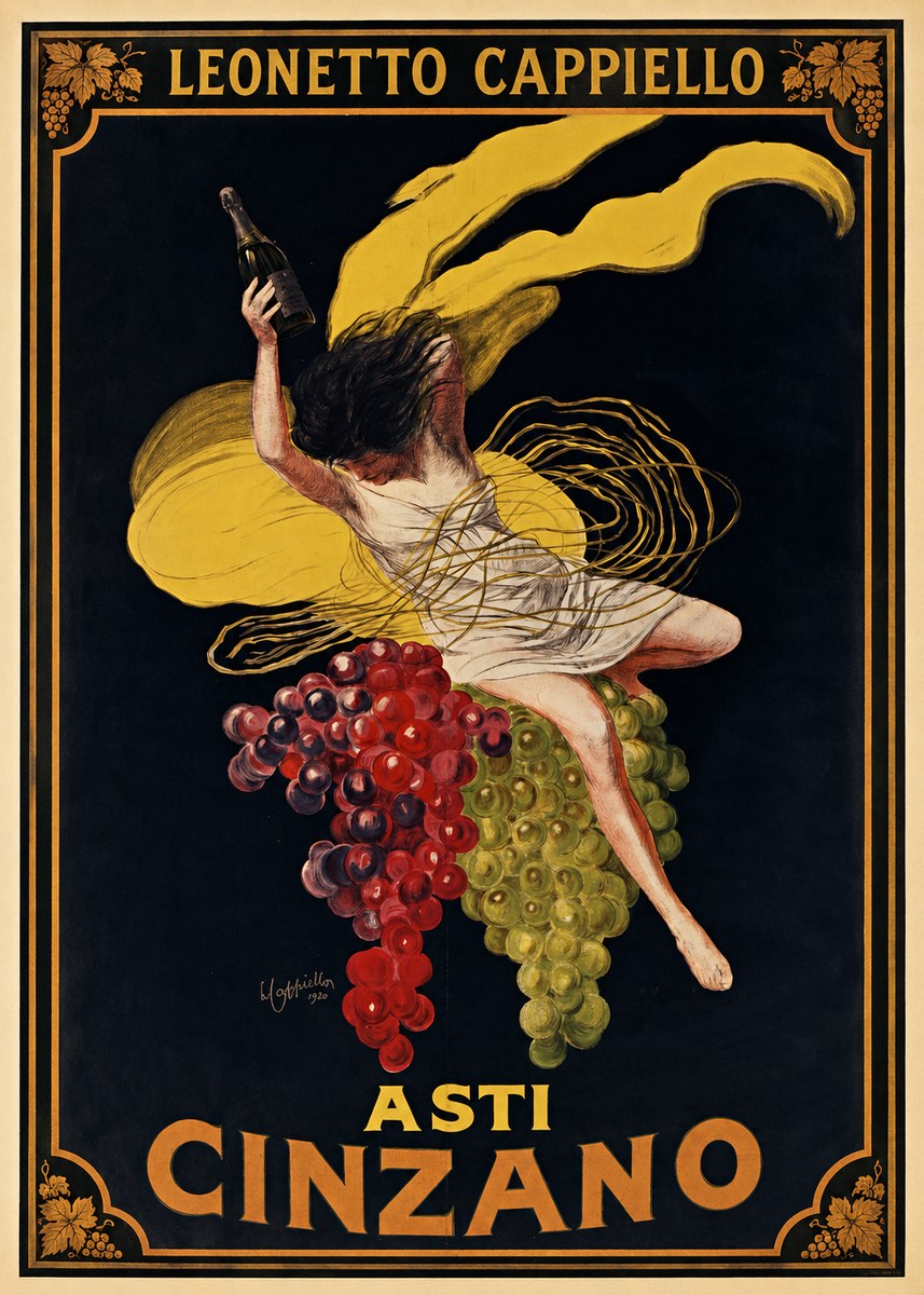 Leonetto Cappiello Asti Cinzano I No1 - Affiche