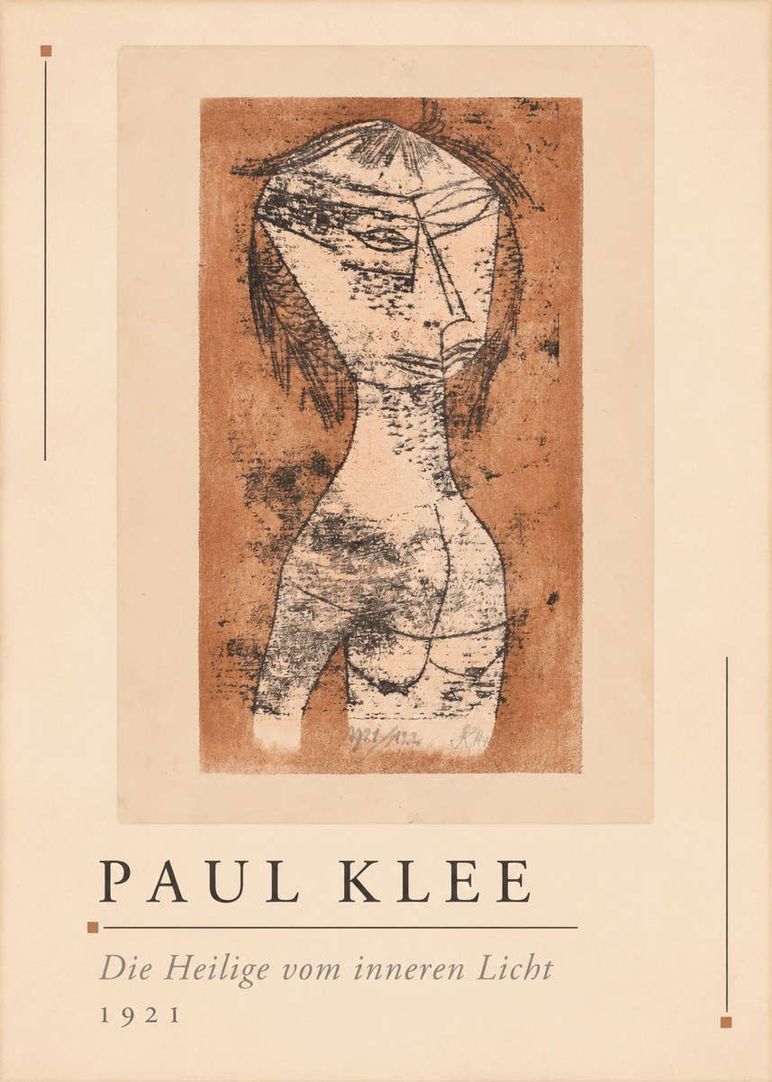 Paul Klee Die Heilige Vom Inneren Licht I No1 - Affiche