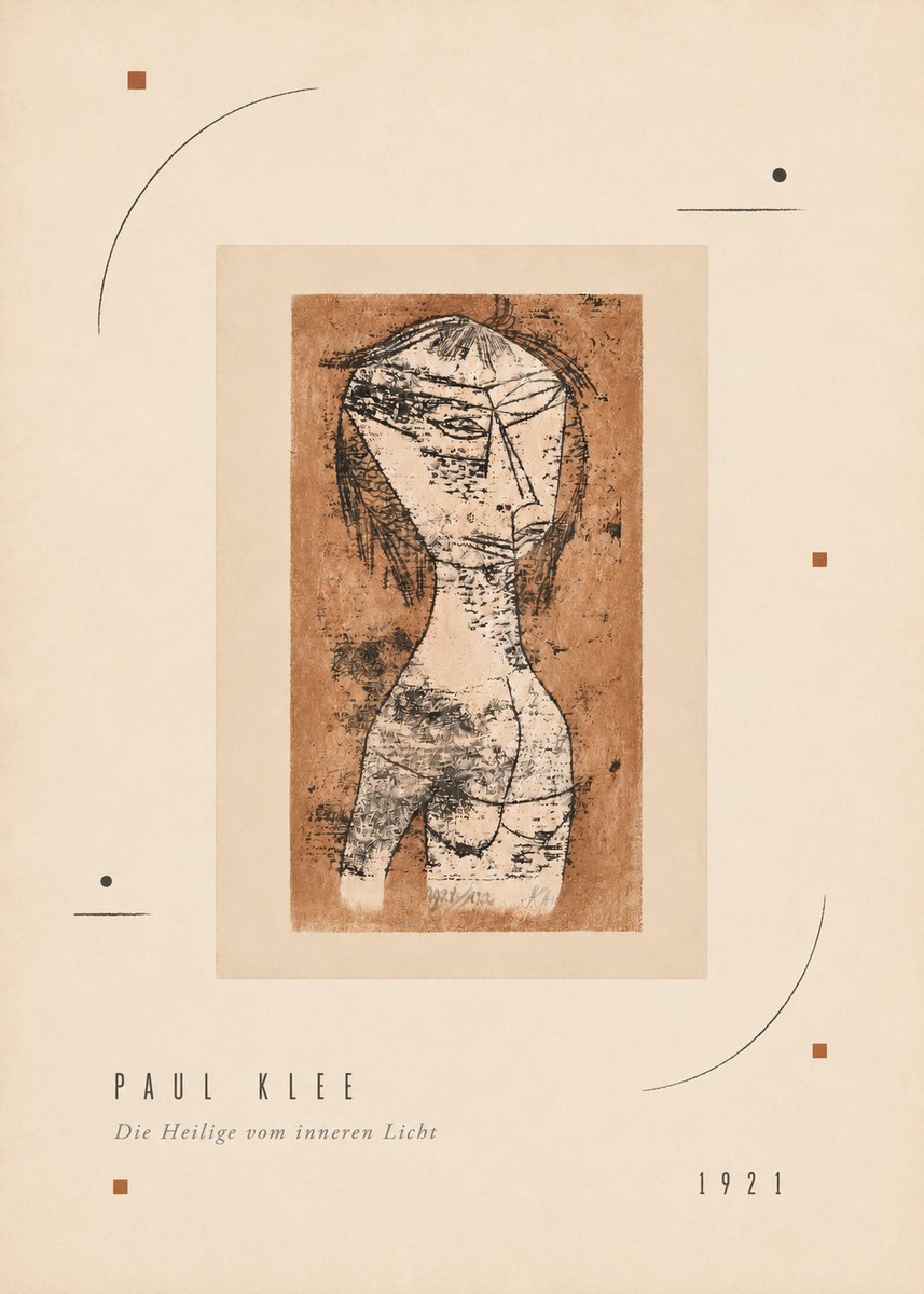 Paul Klee Die Heilige Vom Inneren Licht I No3 - Affiche
