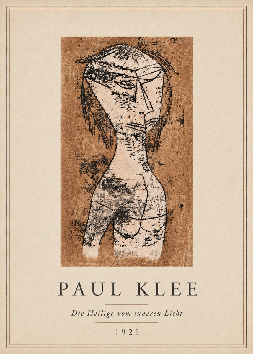 Paul Klee Die Heilige Vom Inneren Licht I No5 - Affiche