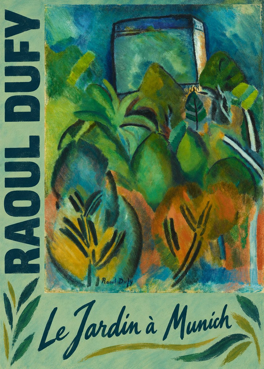 Raoul Dufy Le Jardin À Munich No2 - Affiche